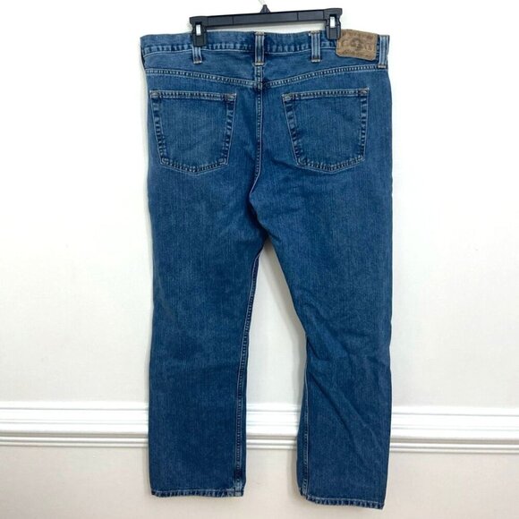 Eddie Bauer Jeans Men's 40x30 (act 40x29) Medium Wash Straight Leg Blue Denim - Picture 2 of 5